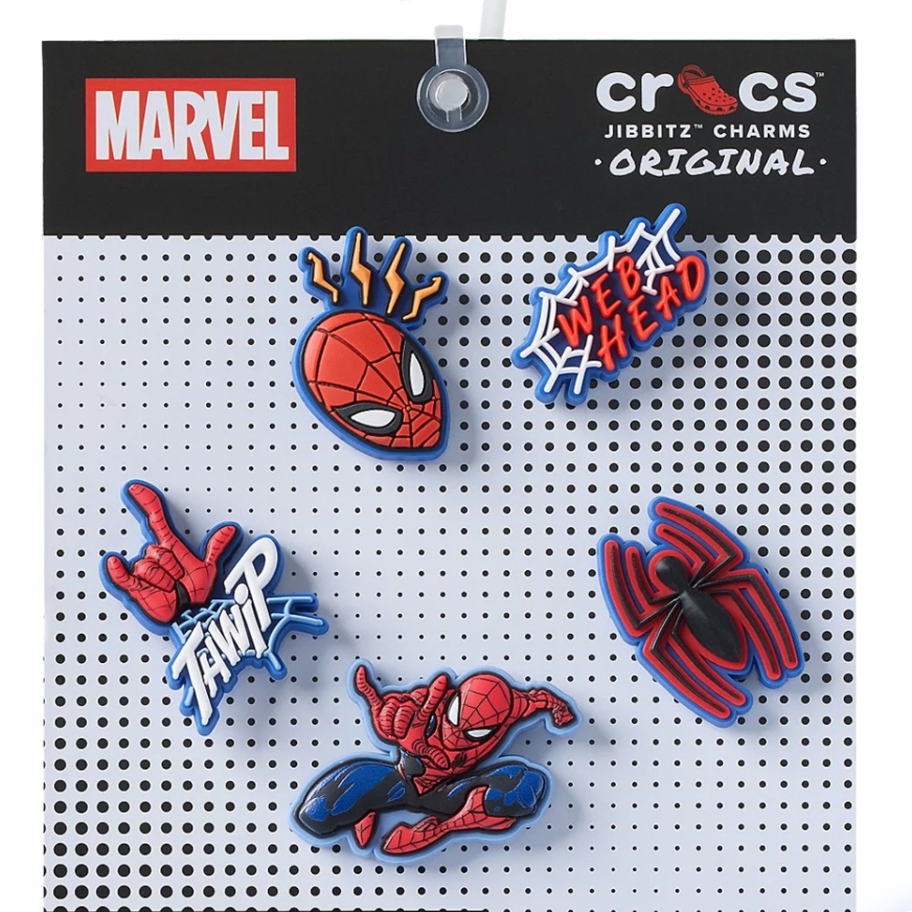 Crocs Jibbitz Marvel Spider-Man Multi-5 Pack - NWT